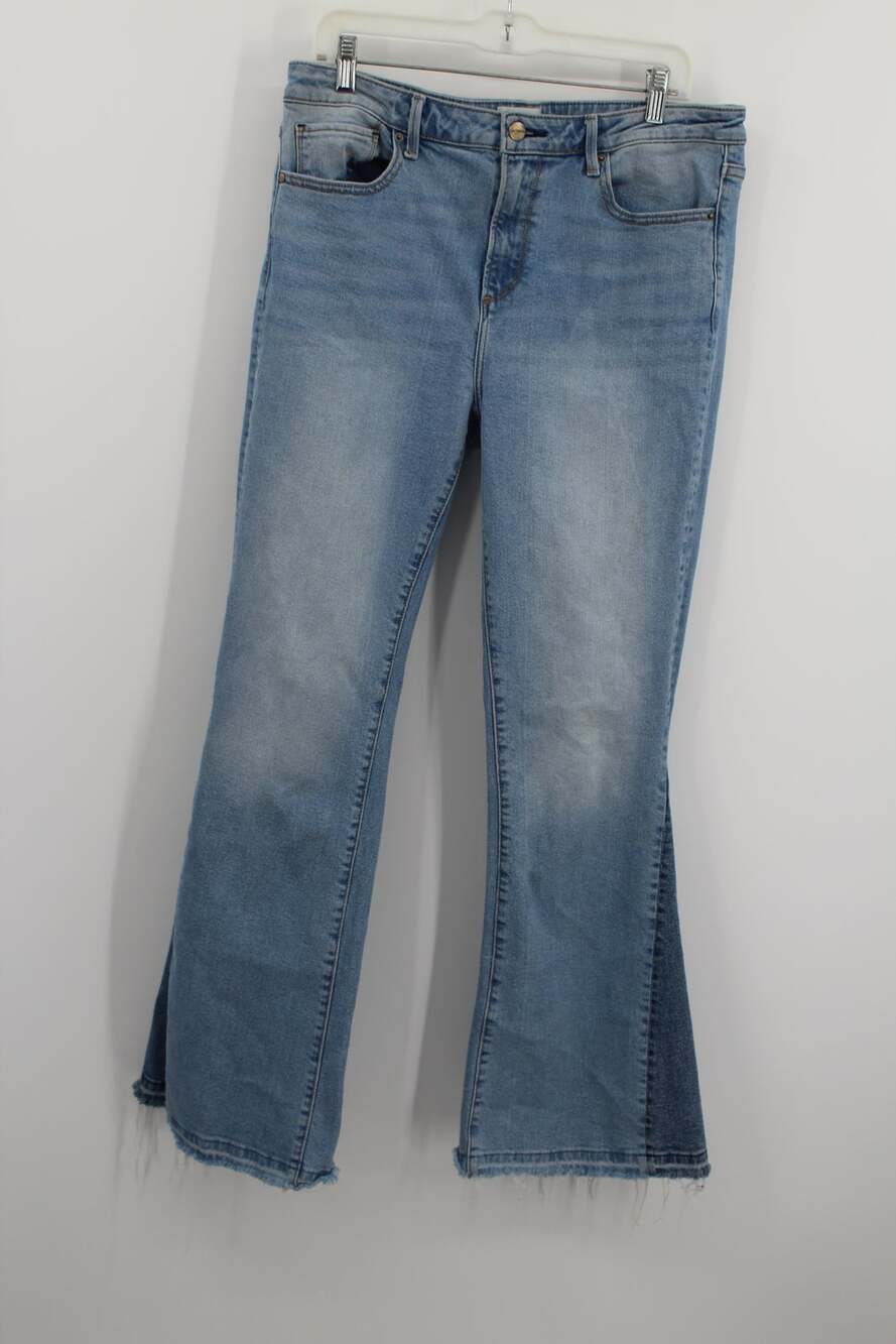 DRIFTWOOD Jeans Farrah Flare Tonal Denim Women’s 32